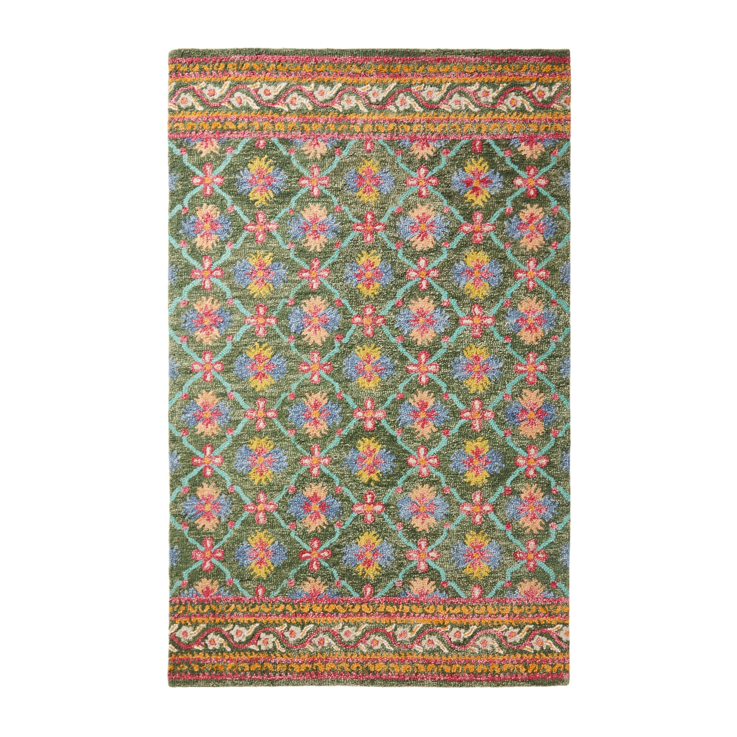 Maja Cottage Hand Woven Wool Blend Rug Natural 240x150cm
