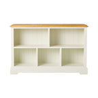 Bibliothèque Clover Outback en bois massif blanc 93x140cm