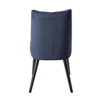 Chaise de salle à manger Aura Velvet Bleu Indigo