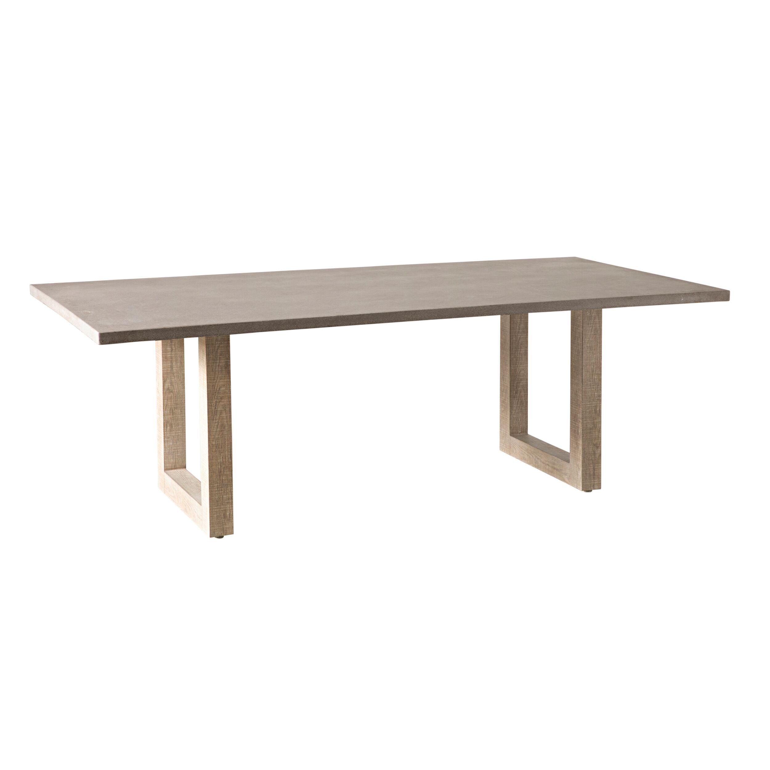 Mantara Outdoor Teak Timber Dining Table Natural 220cm