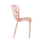 Chaise de salle à manger rembourrée Romy Coastal, Blush rosé