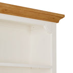 Grande Bibliothèque Ouverte en Bois Blanc Clover 203x127cm