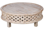 Table basse Salu Boho en manguier marron naturel