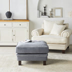 Lisette Pouf Velours Aura Storm