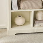 Bibliothèque Clover Outback en bois massif blanc 93x140cm