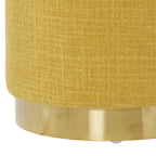 Pouf rond Edie Solace Moutarde