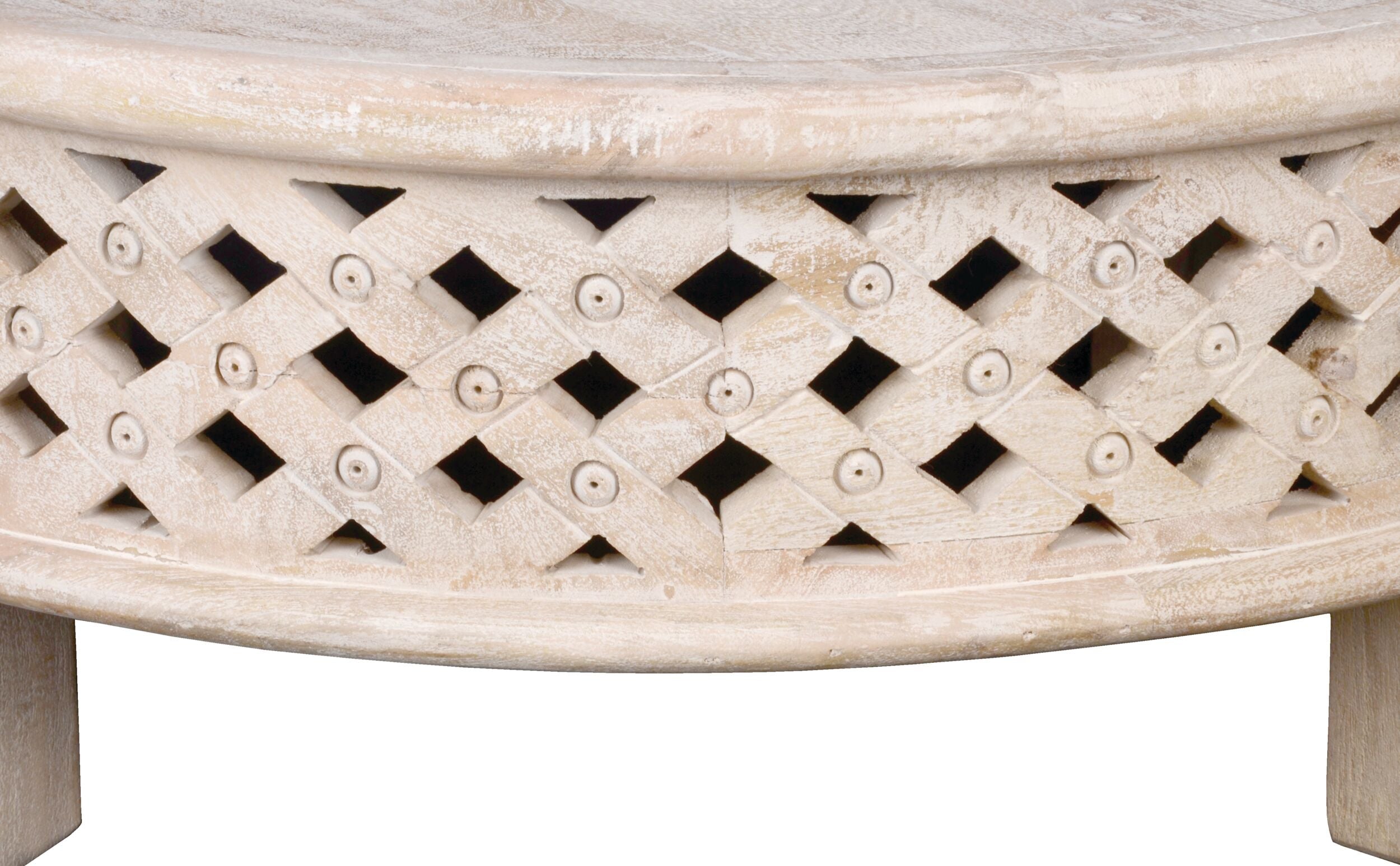 Salu Boho Mango Wood Coffee Table Natural Brown
