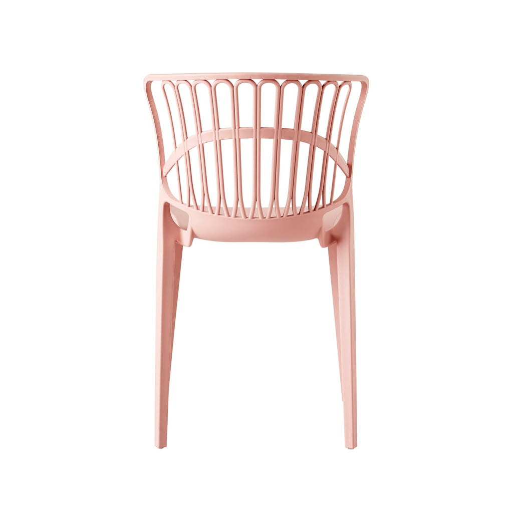Romy Coastal Upholstered Dining Chair Dusty Blush