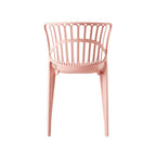 Chaise de salle à manger rembourrée Romy Coastal, Blush rosé