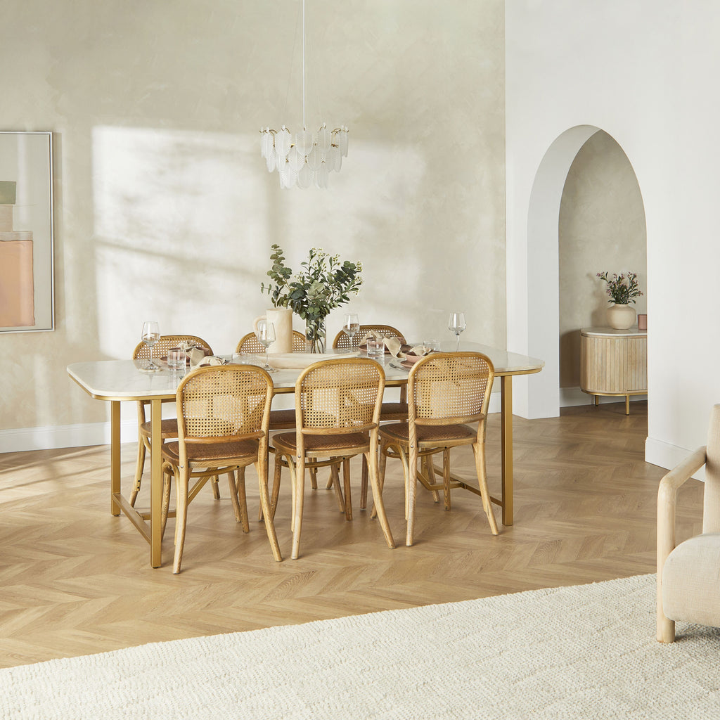 Bastion Dining Chair White