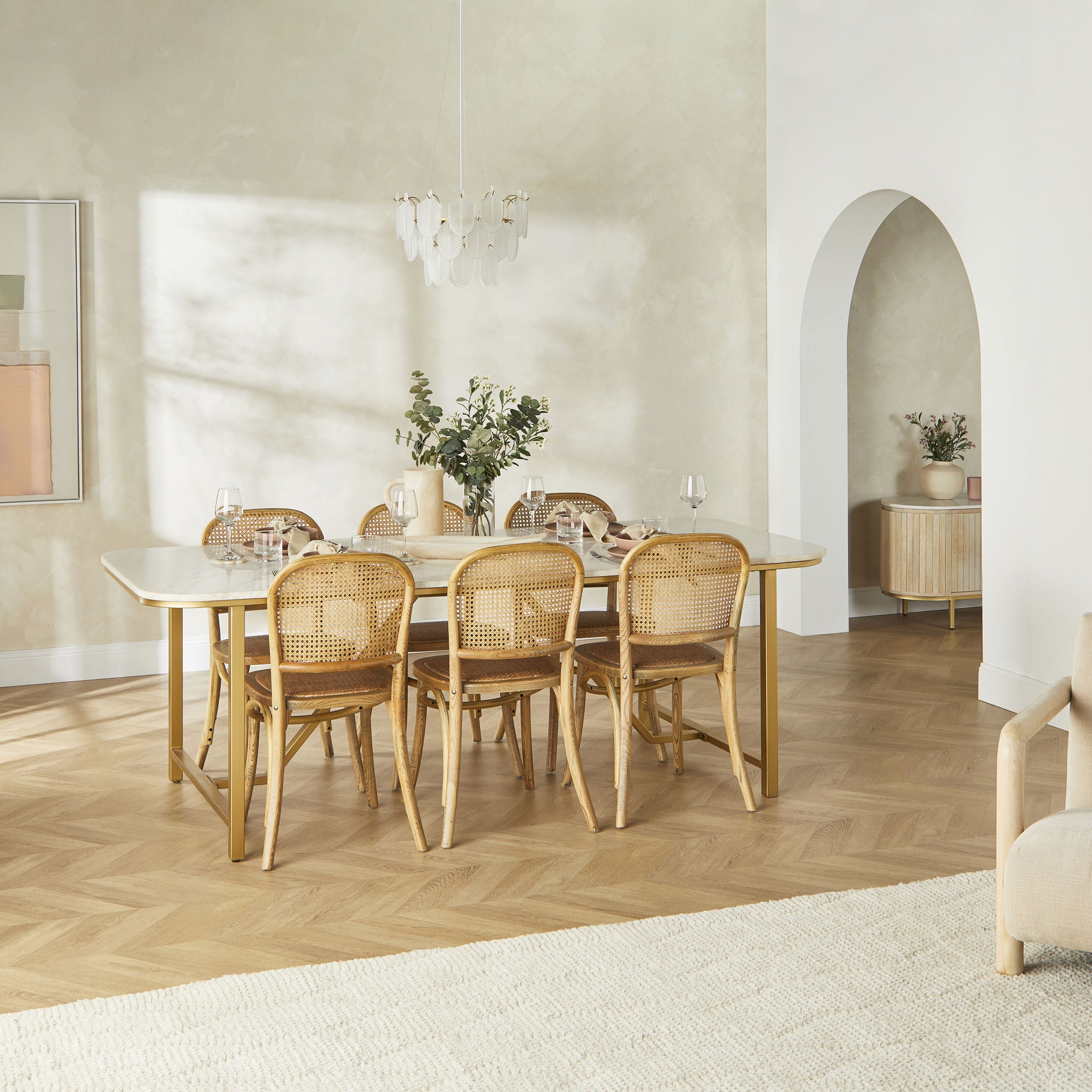 Bastion Dining Chair White