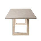 Table à manger Mantara en teck naturel pour extérieur 220 cm