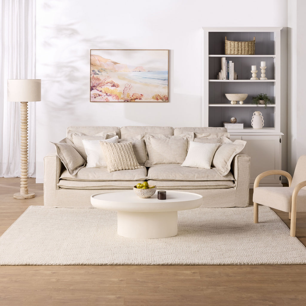 Armand Hamptons Timber 2 Door Library Shelving Unit White 124x240cm