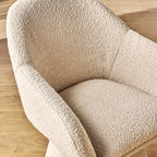 Fauteuil de salle à manger pivotant Comet Sable